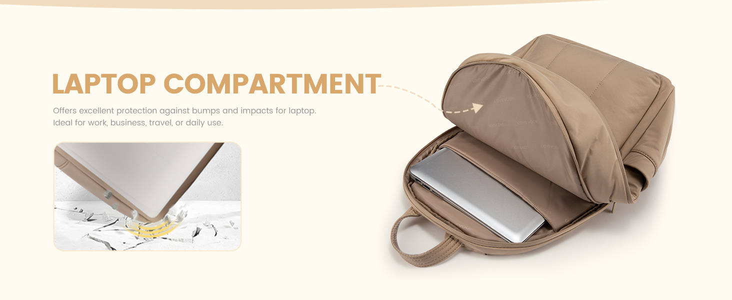 LOVEVOOK Рюкзак для жінок, середнього розміру, для підлітка, дівчини, студентки. Елегантний, з відділенням для ноутбука 15.6