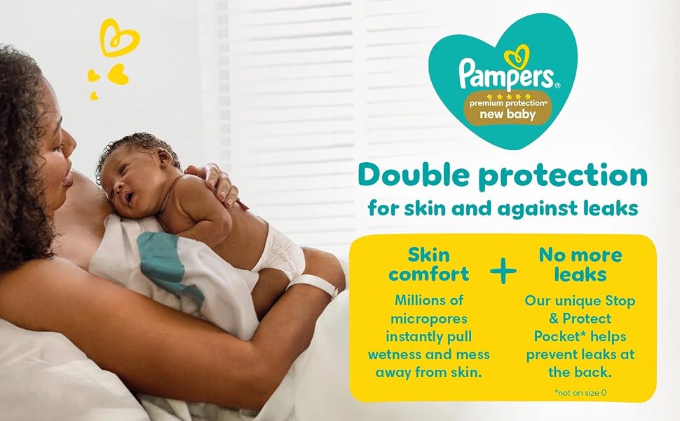 Підгузки Pampers New Baby розмір 1 Newborn (2-5 кг), упаковка з 4 пачок по 23 шт, всього 92 шт
