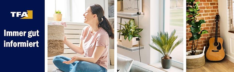 Вимірювач CO2 Dostmann TFA 31.5003 AIRCO2NTROL LIFE з датчиком температури та вологості, з функцією оповіщення, білий