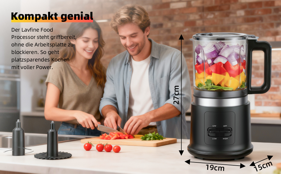 Електричний подрібнювач Multizerkleinerer | 400W, 2 швидкості, нержавіюча сталь, міксер, 0.95L, сірий