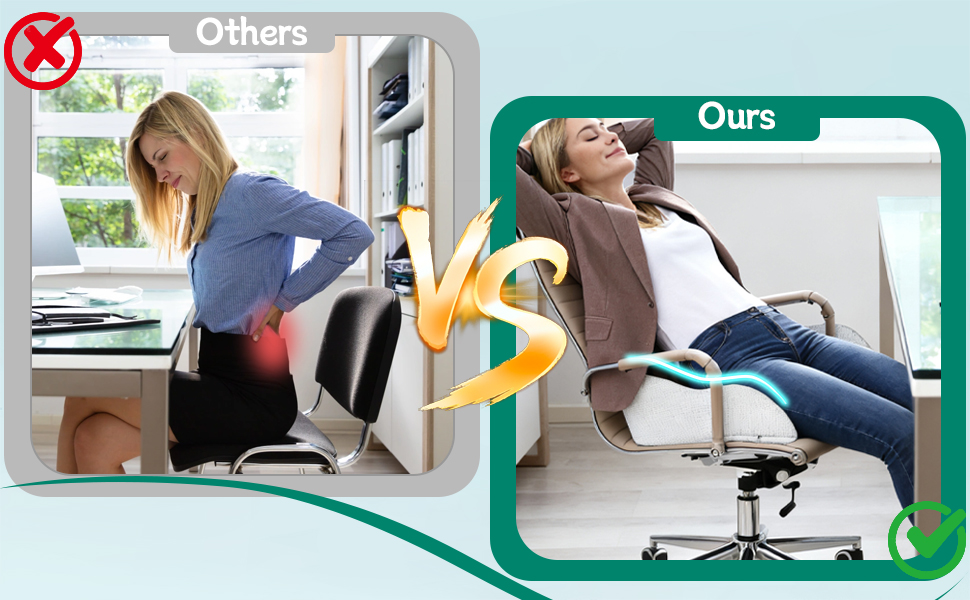 Ортопедична подушка для сидіння, піна пам'яті, для кукси, офісу, дому, авто (чорна). Зменшує біль у кукси та стегна.