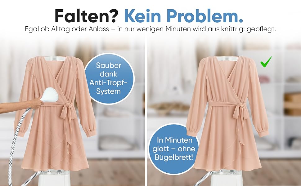 Clatronic® Вертикальний відпарювач | Швидкий старт | Знімний резервуар 1,2 л | До 60 хв. роботи | 1600 Вт | Відпарювач | 3 режими | Для делікатних тканин | TDC 3809 білий