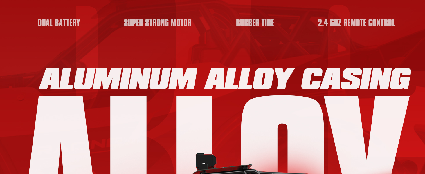 Радіокерований позашляховик 20 км/год, масштаб 1:20, металевий корпус, фари, 2 акумулятори (50 хв), 2.4Ghz, RC автомобіль - іграшка в подарунок