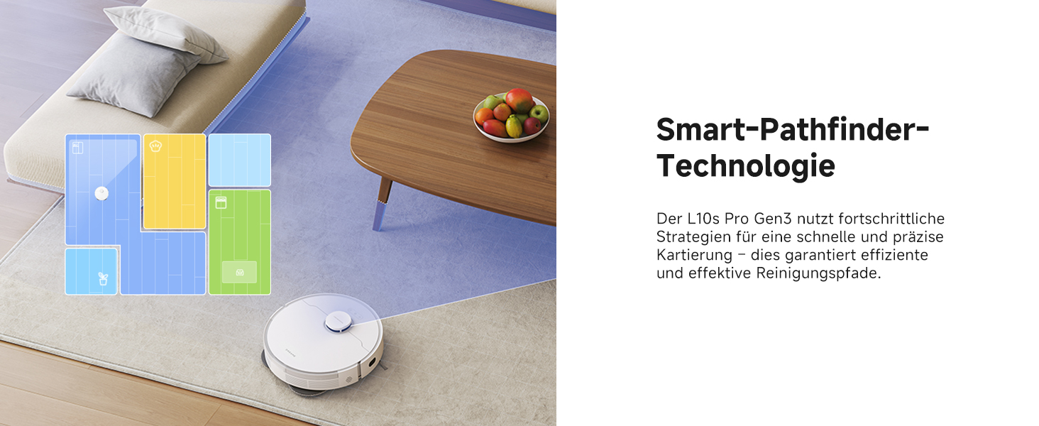 Робот-пилосос Dreame L10s Pro Gen3: потужність 13000 Pa, DuoBrush для шерсті тварин, унікальна система очищення кутів, автоматичне самоочищення, уникнення перешкод LDS-навігацією з лазером, суха та волога прибирання, для твердих підлог та килимів, акумулятор 5200 mAh