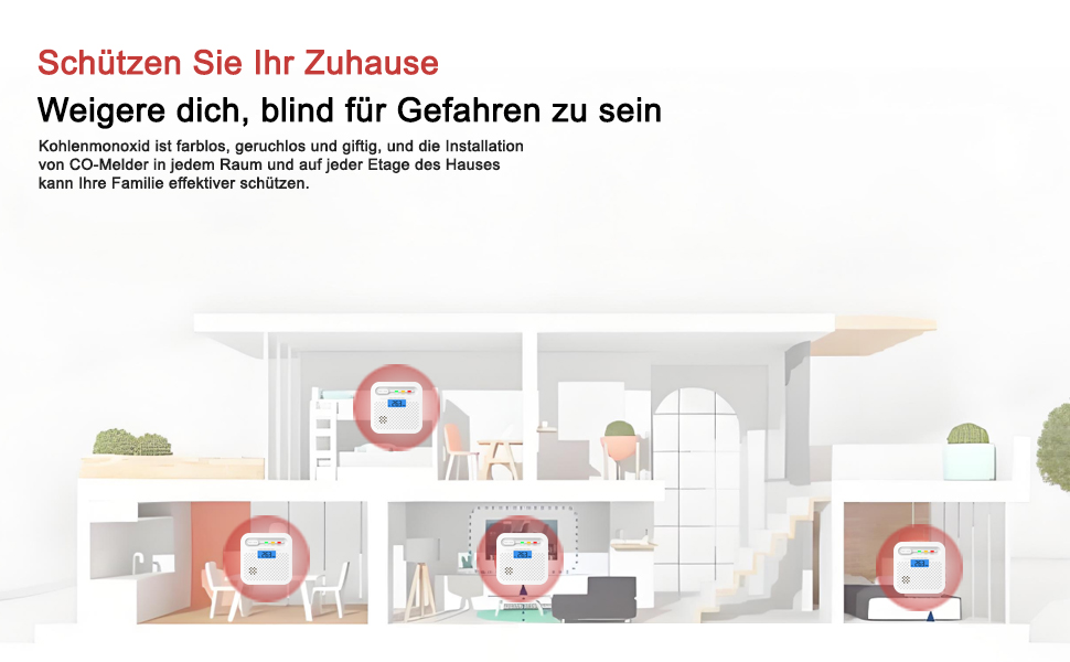 Детектор чадного газу CO з цифровим дисплеєм, портативний, для дому, авто, офісу, ресторану, готелю, кухні, подорожей
