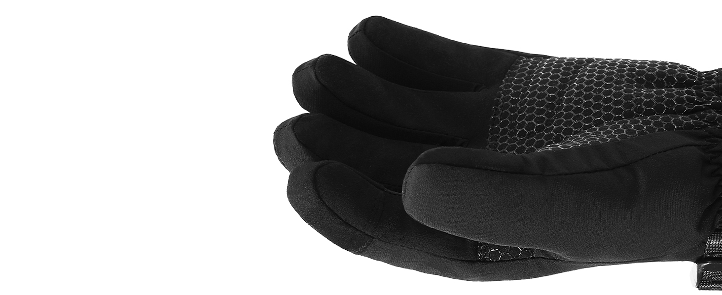 Електричні гріючі рукавички Rasfalo для чоловіків та жінок, акумулятор 2600mAh, 3 режими нагріву, водонепроникні, чорні