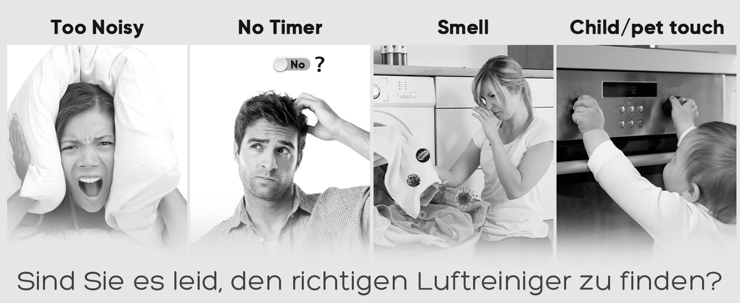 Повітряочисник для алергіків та курців, 120 м², з HEPA фільтрами, CADR 350 м³/год, керування через додаток, тиха робота 22 dB