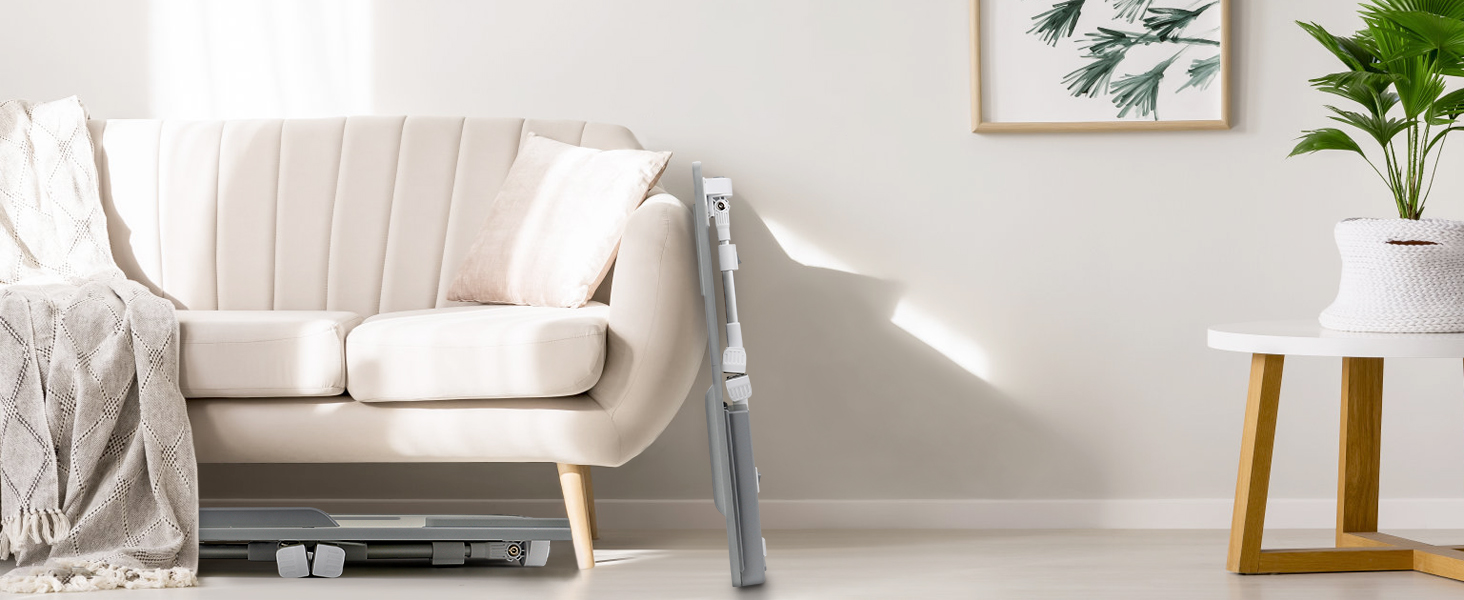 Столик для ноутбука в ліжко, регульований, з ящиком, 60x34 см, бежевий