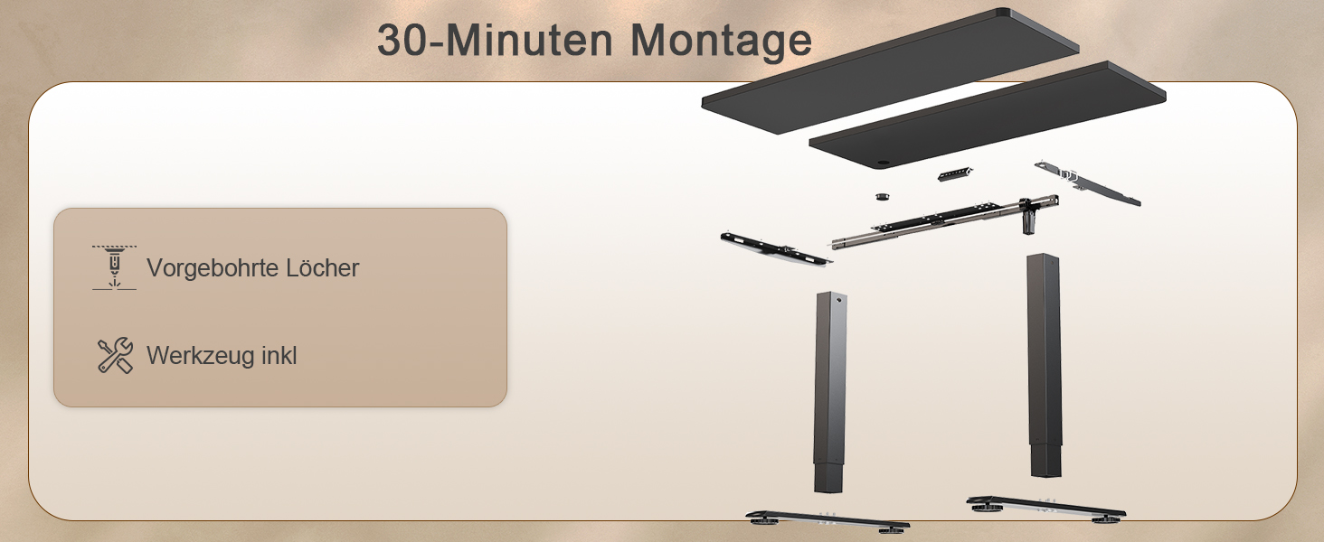 Електричний стіл JUMMICO з регулюванням висоти та USB-портом для зарядки, 100 x 60 см, білий (чорний)