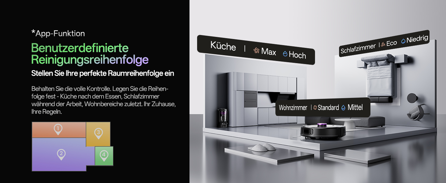 Робот-пилосос Vexilar W15 з функцією миття підлоги, бездротовий, 10000Pa, LiDAR-навігація, 180 хвилин роботи, керування через додаток та голосовий помічник