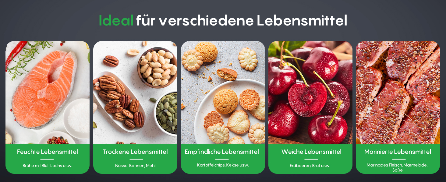 Вакууматор FRESKO Automax V2, автоматичний вакууматор для продуктів 140 Вт, подвійний гарячий шов, режими «сухий/вологий», чорний