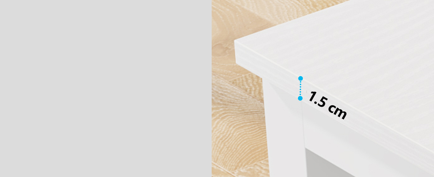 Стіл Tribesigns 180x80 см, індустріальний кухонний стіл для 6-8 осіб, прямокутний стіл для їдальні, кухні, вітальні, з міцними металевими ніжками (Білий)