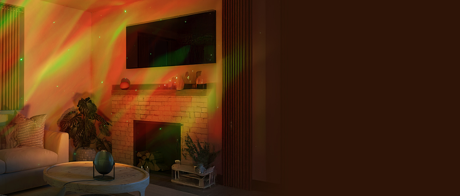 Проєктор зоряного неба Govee RGBW Aurora: Лампа, 52 сцени, таймер, 18 шумів, сумісність з Alexa Matter, для дитячої кімнати та спальні