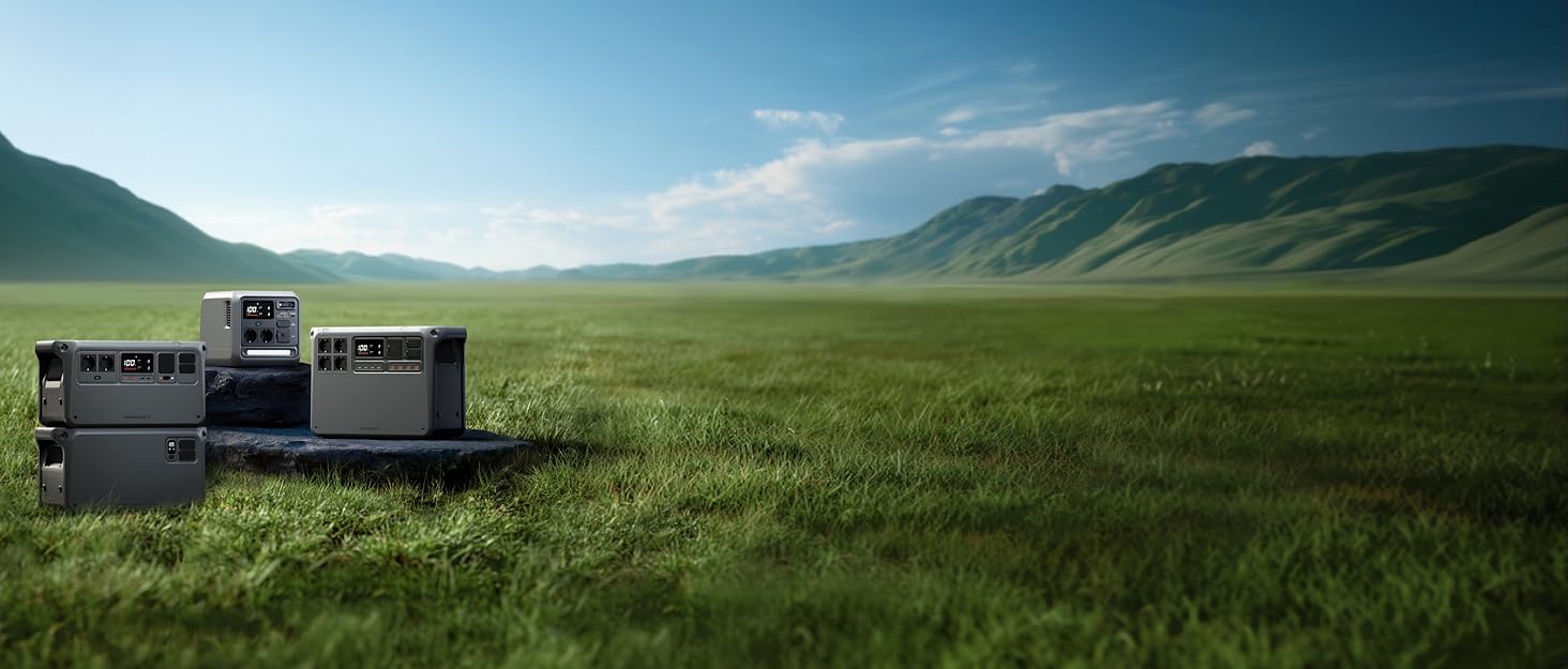Портативна зарядна станція DJI Power 1000 V2 1024Wh 2600W, LiFePO4 акумулятор, швидка зарядка, сонячна панель, генератор для кемпінгу та дому