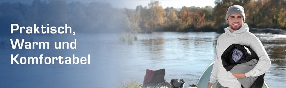 Спальний мішок Active Era Premium муміє, 250 GSM, водонепроникний, зимовий і літній, для кемпінгу, від 0°C до 15°C, ультралегкий, компактний