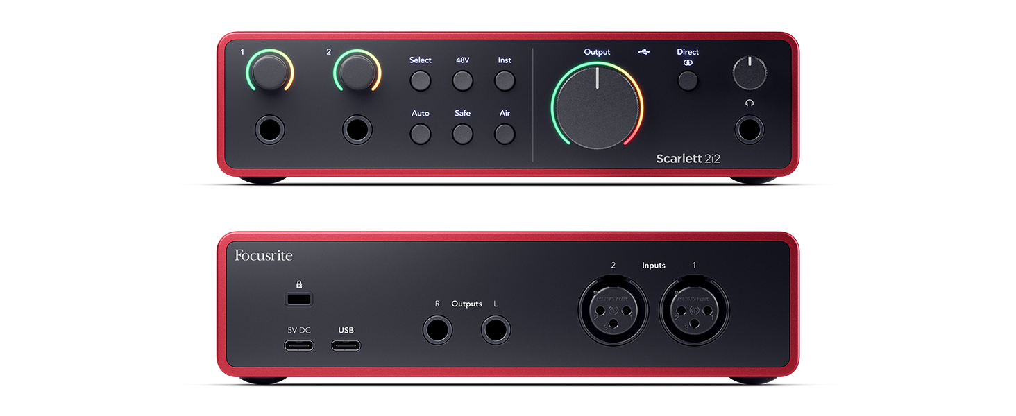 Аудіоінтерфейс Focusrite Scarlett 2i2 4-го покоління USB