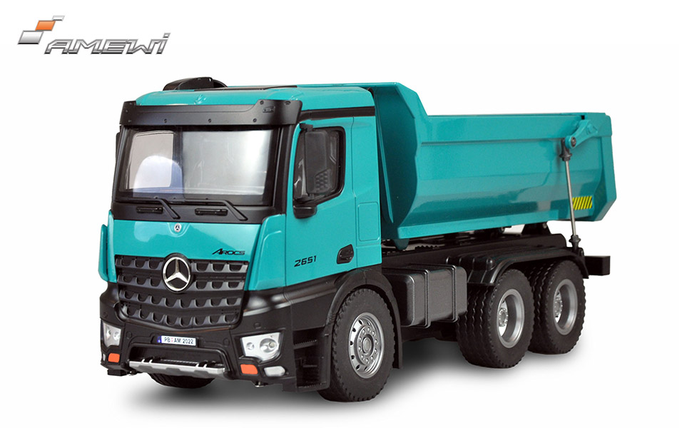 Модель автомобіля Mercedes-Benz Kipper PRO (Amewi 22533) 2.4GHz RTR, металевий кузов, бензиновий, з додатковим акумулятором