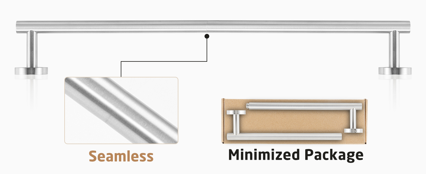Тримач для рушників настінний, нержавіюча сталь SUS304, 70 см, щітка, KES A2000S70B-2