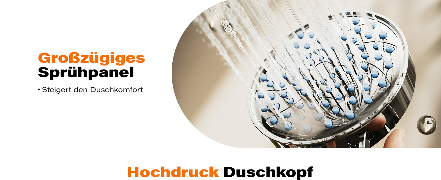 Фільтр для душу Cobbe з шлангом, високонапірна ручна лійка з 20-ступеневою фільтрацією, водозберігаючий душ з 6 режимами струменя, дощовий душ, що підвищує тиск, економний душ для жорсткої води (7.chrom01)