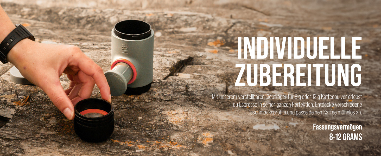 WACACO Minipresso GR2 - портативна кавомашина для кемпінгу (сіро-оливковий)