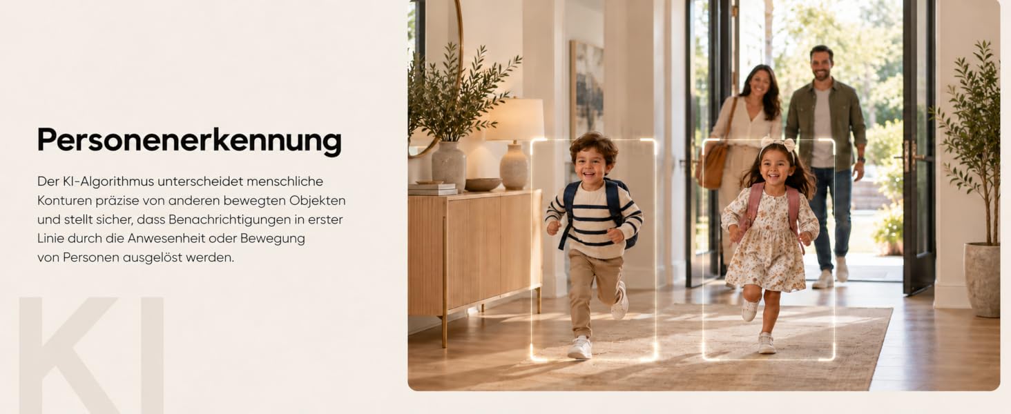 Відеоняня HelloBaby WiFi з камерою, нічним баченням та датчиком руху, двосторонній аудіозв'язок, керування через додаток, підтримка Cloud/SD карти пам'яті (Білий)