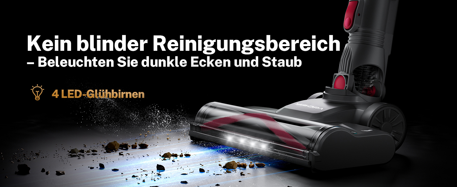 Бездротовий акумуляторний пилосос 25000Pa з антинамотувальною насадкою та автономністю 50 хвилин. Підходить для килимів, твердих підлог та видалення шерсті тварин. Колір: фіолетовий