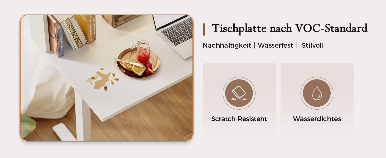 Електричний кутовий стіл Klicelor з регулюванням висоти, L-подібний стіл для стоячи роботи з 3 функціями пам'яті та антиколізійною технологією, ергономічний комп'ютерний стіл, білий (160 x 140 см) з LED-підсвічуванням та штекером