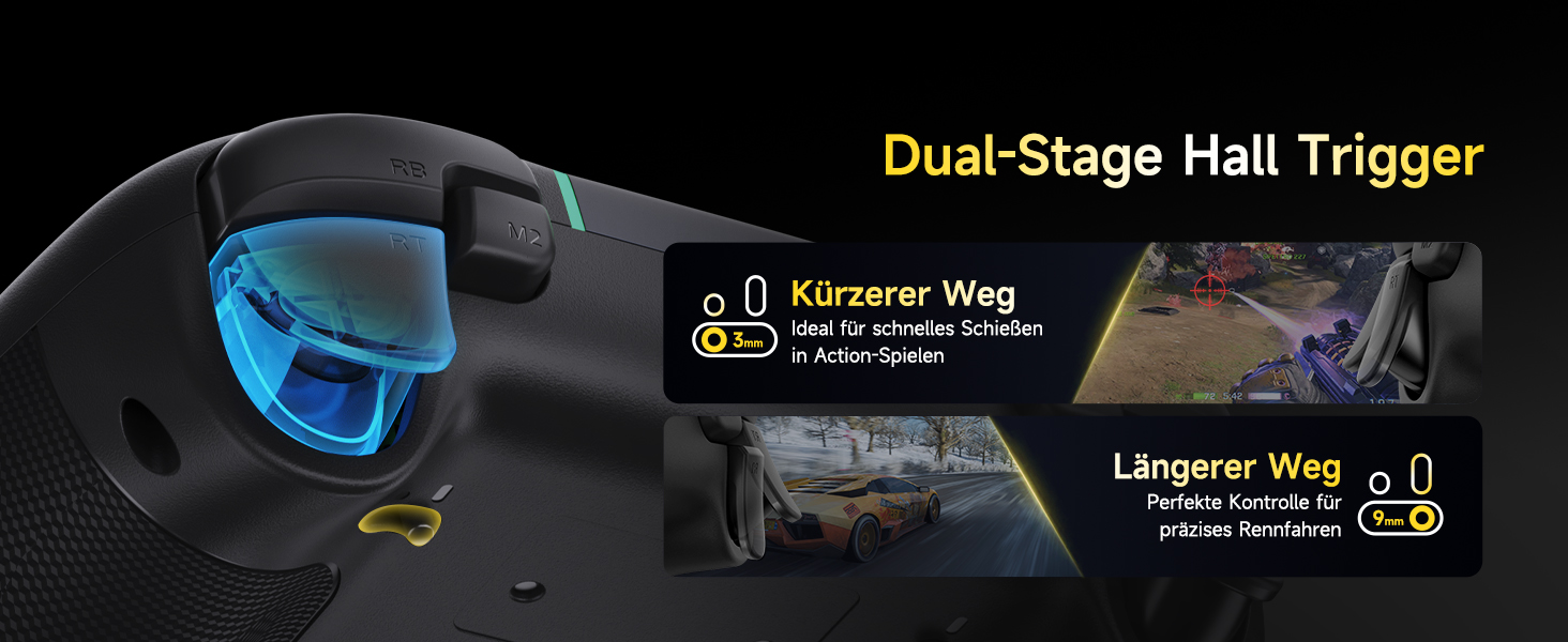 Бездротовий контролер EasySMX X05PRO для ПК, Switch, Android, iOS - ігровий контролер з тихими клавішами, Hall-joystick, 1000mAh акумулятор