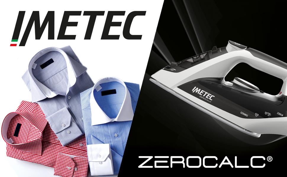 Праска Imetec ZeroCalc Z1 2800 з парою, з антикальцієвою технологією, керамічною підошвою, 2200 Вт, паровий удар 130 г/хв, функція Calc-Clean