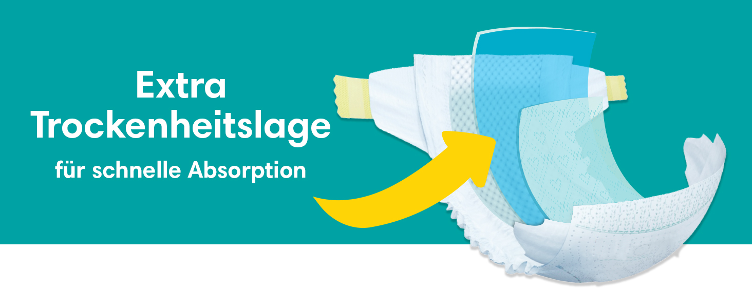 Підгузки Pampers Baby Dry розмір 6 Extra Large (16+ кг), 124 шт.