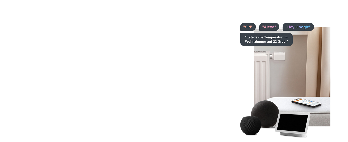 Eve Thermo (Matter, 5-те покоління) - Розумний термостат на радіатор, економія тепла, сумісний з Alexa, Apple Home, Samsung SmartThings, Google Home, Matter