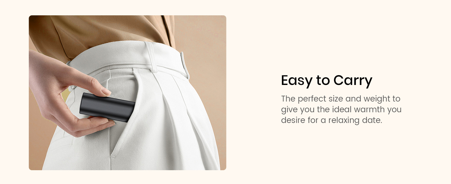 Електричний грілка для рук Warmco 2 шт., 10000mAh, USB Powerbank, 3 рівні нагріву, для чоловіків та жінок, Outdoor, Гольф, кемпінг, чорний