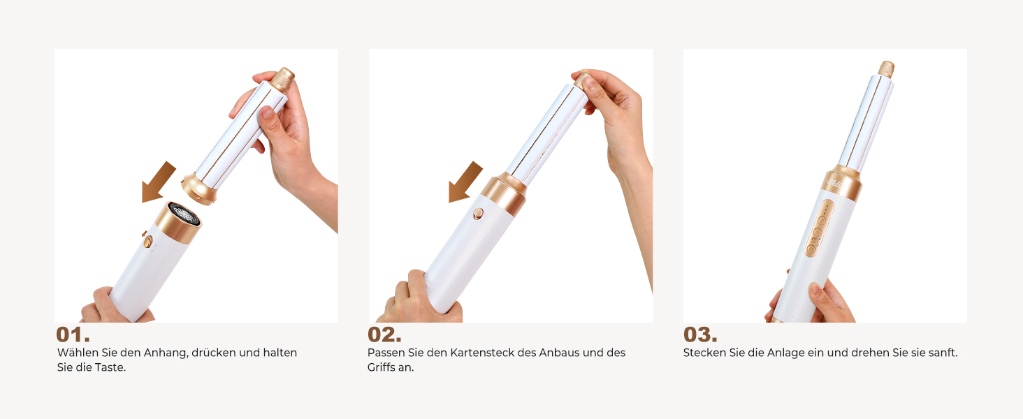 UKLISS Hairstyler 7 в 1: Професійний фен-щітка, стайлер для волосся, набір для укладки з повітряним обдувом 110 000 об/хв, білий