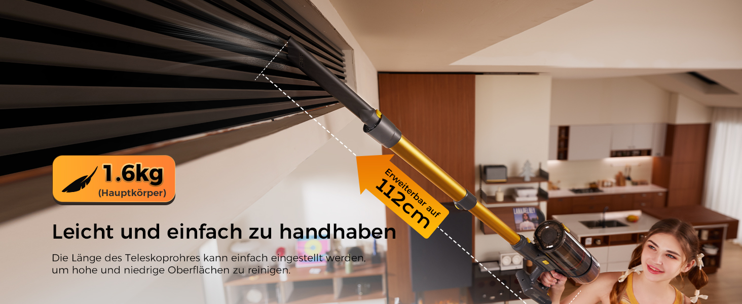 Бездротовий пилосос Proscenic P15: 55KPa, 580W, 70 хв, LED дисплей, антизаплутування, фільтр 6 шарів, для дому та авто