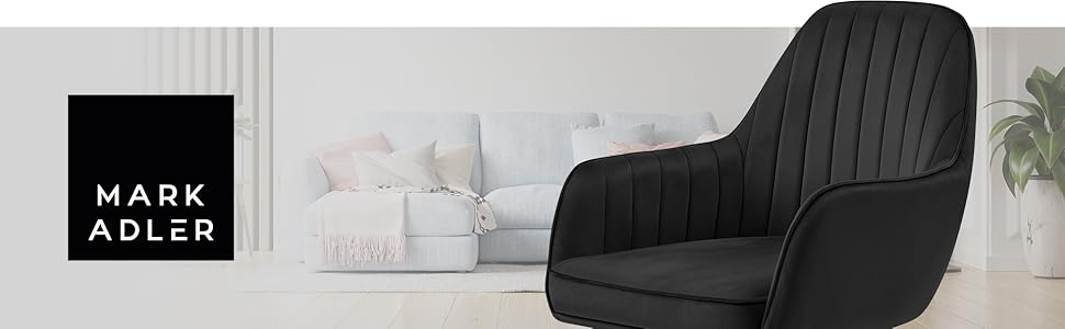 Крісло MARK ADLER Future 5.2 Black - офісне крісло з регулюванням висоти, чорне, для дому та офісу