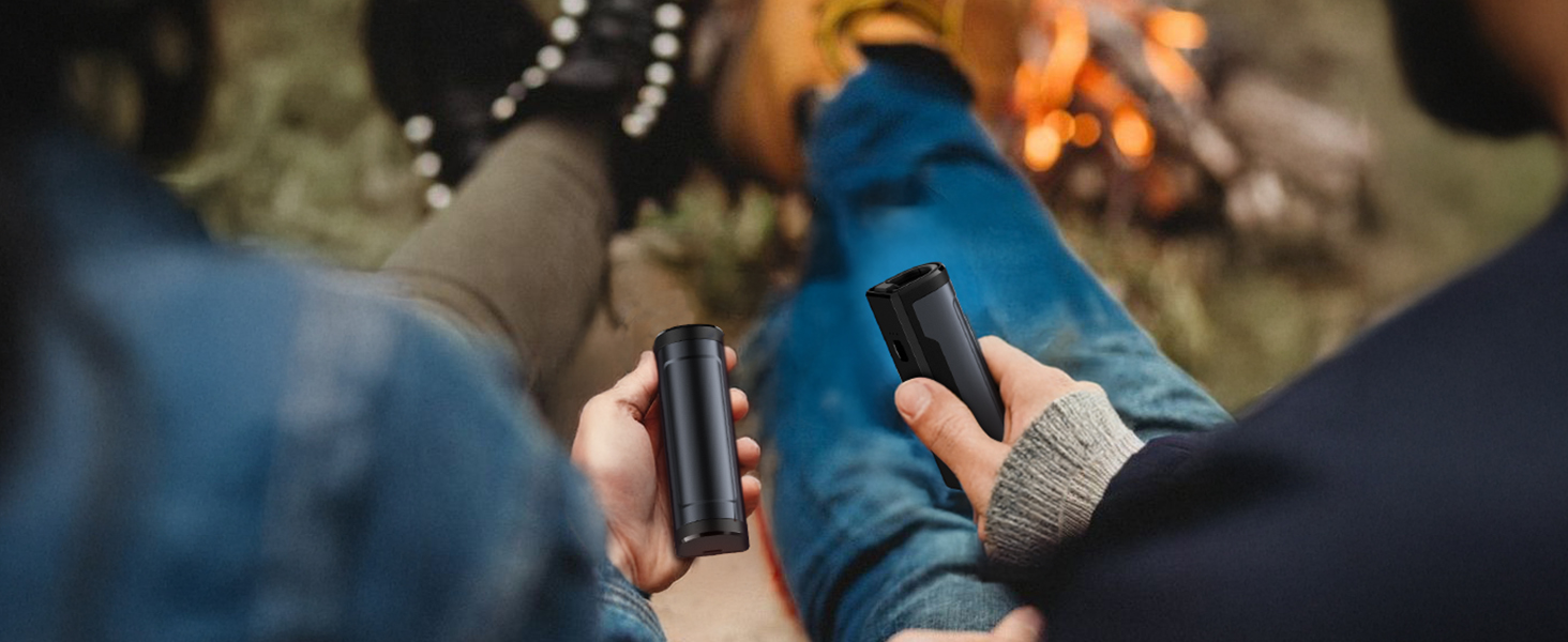 EasyAcc Портативний акумуляторний гріти руки чорного кольору - великий (сірий)