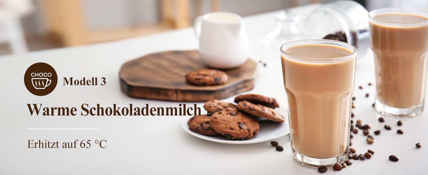 Електричний спінювач молока 5 в 1 з LED-дисплеєм, 350 мл - для капучино, лате, гарячого шоколаду