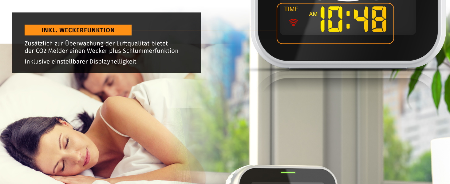 Вимірювач CO2 WiFi Brandson - Моніторинг якості повітря, датчик CO2, Tuya Smart Home, температура, вологість