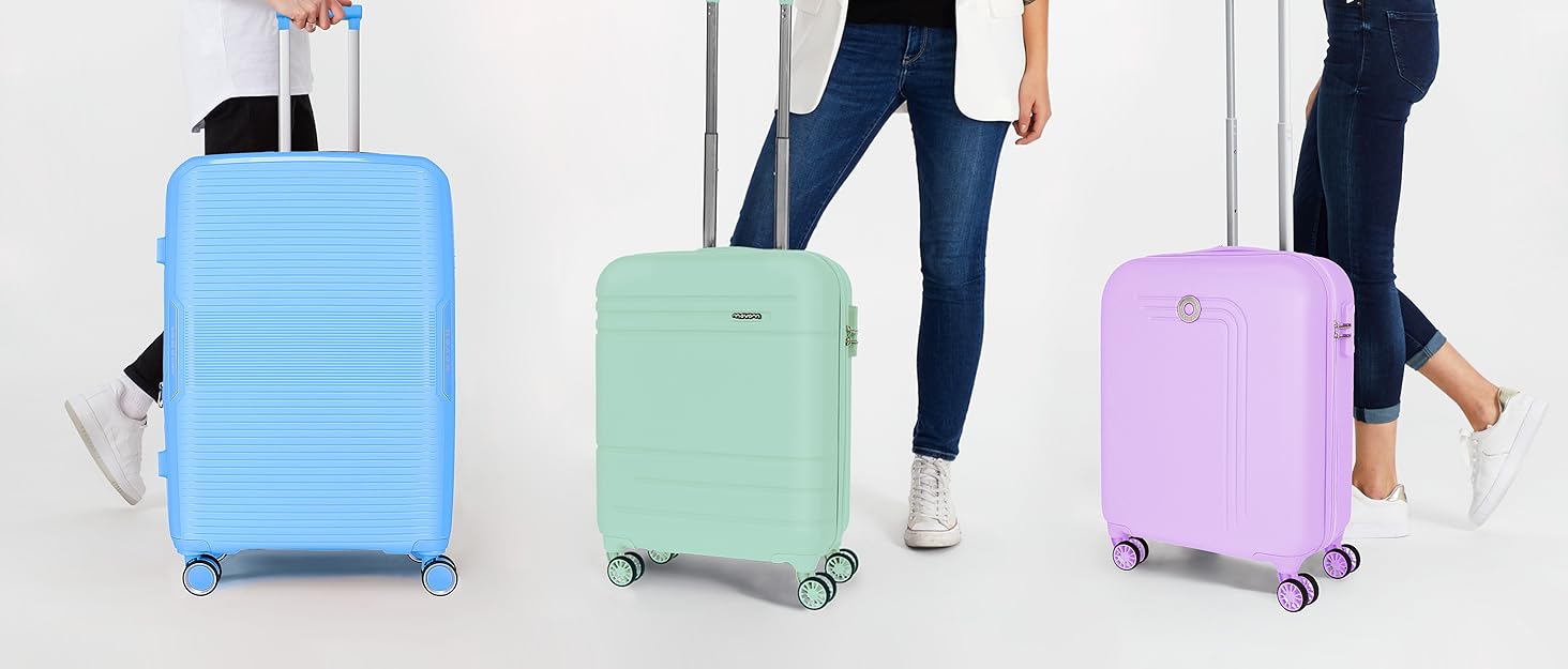 Набір валіз Movom Galaxy Azulon, 2 шт., блакитний, ABS, 55/68 см, 111 л