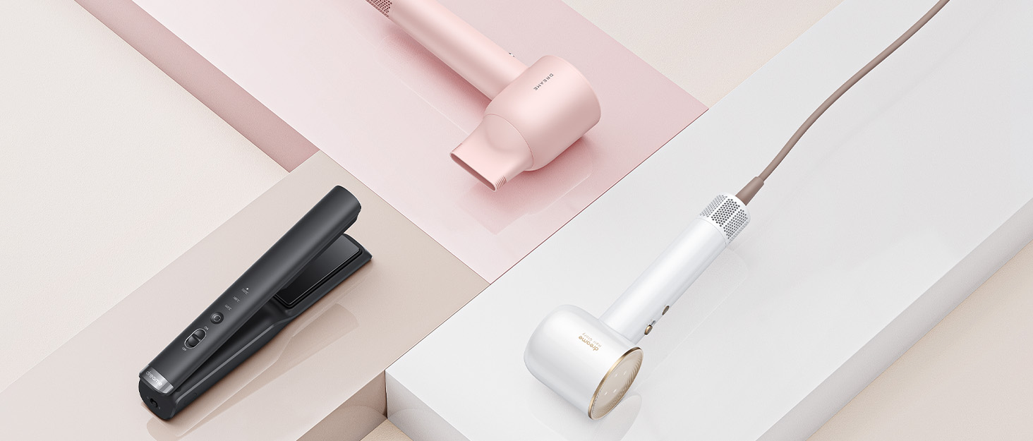 Високошвидкісний фен для волосся Dreame Hair Glory з іонізацією, 110 000 об/хв, потік повітря 70 м/с, регулювання температури та швидкості, білий