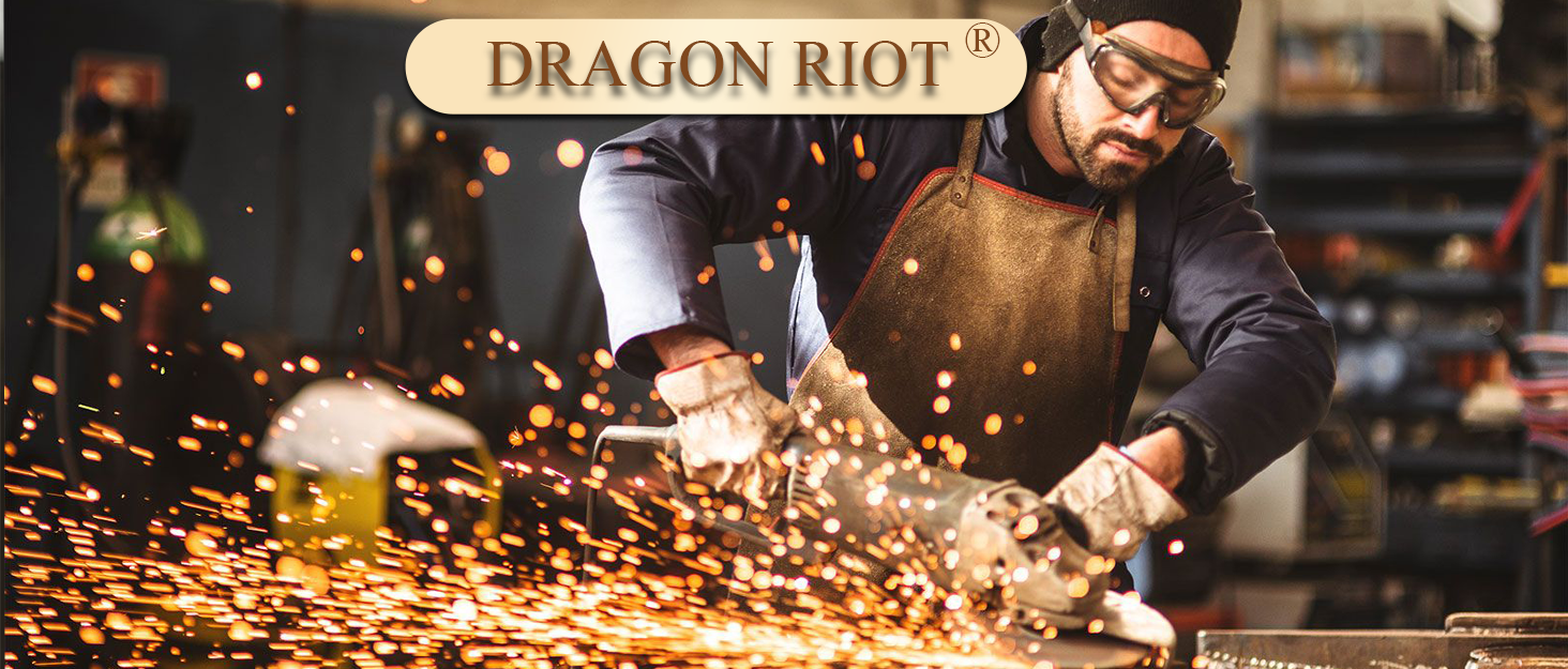 Японський кухонний ніж DRAGON RIOT: професійний, для гриля, з піхвою, для кухні, кемпінгу, приготування м'яса. Колір: коричневий