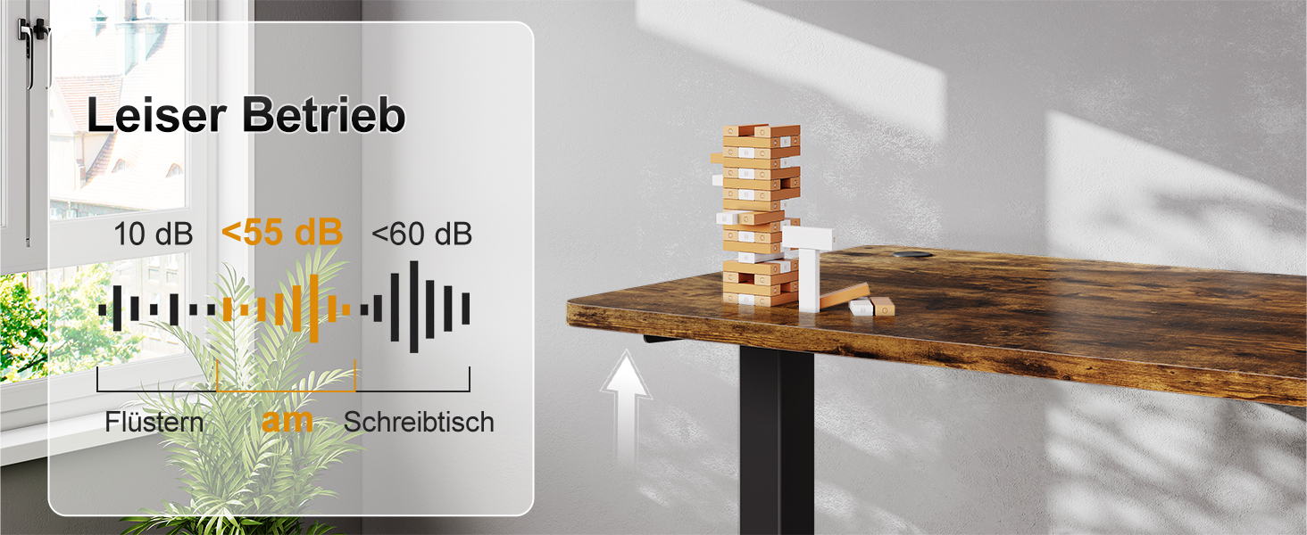 Дитячий стіл Airfish з регулюванням висоти 80x60 см, електричний, з функцією пам'яті. Стол для дому/офісу, стоячи/сидячи. Колір: Коричневий.