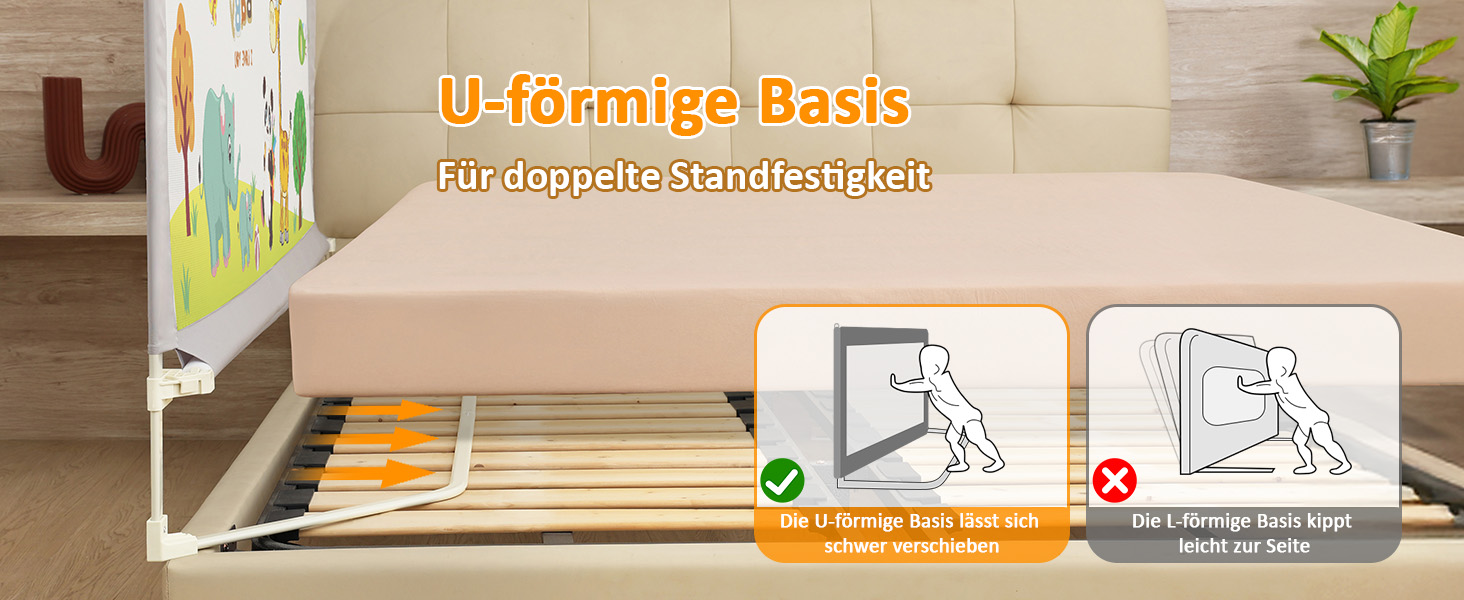 Бортики для ліжка дитячі 3 шт. (2x200 см + 1x180 см) складні, захист від випадання, малюнок 'Джунглі', для малюків та дітей