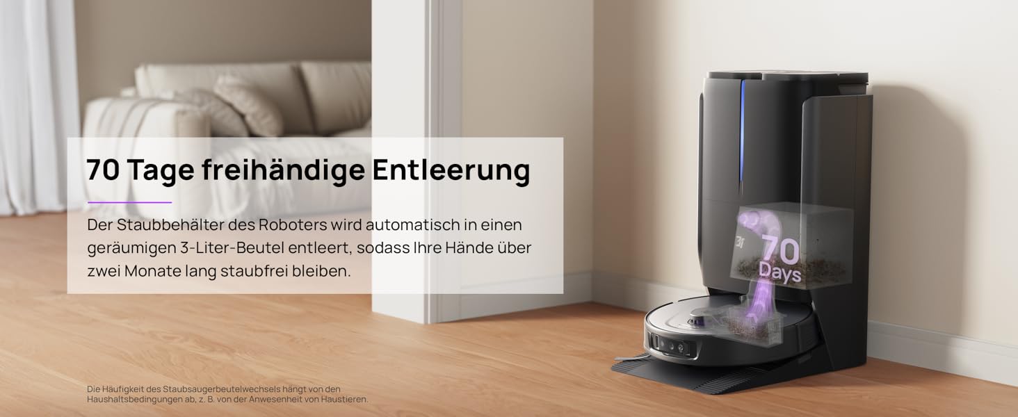 Робот-пилосос 3i P10 Ultra S з вологою ганчіркою, станція самостійного очищення, 18000 Па, для прибирання кутів, миття та сушіння, самостійне очищення та заправка, знімний моп, чорний