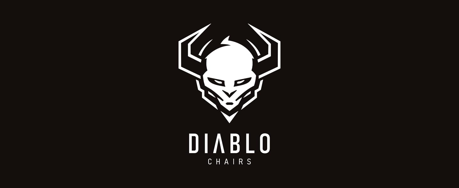 Ігровий крісло Diablo X-Eye 2.0: комфортний офісний стілець з регульованою підголівником та підлокітниками, чорний | Макс. 140 кг