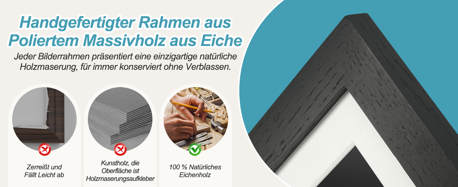 Цифровий рамка для фотографій з дерева, Wi-Fi, 32GB, 10.1 дюйма, IPS сенсорний екран, Frameo APP, подарунок, дуб (чорний дуб)