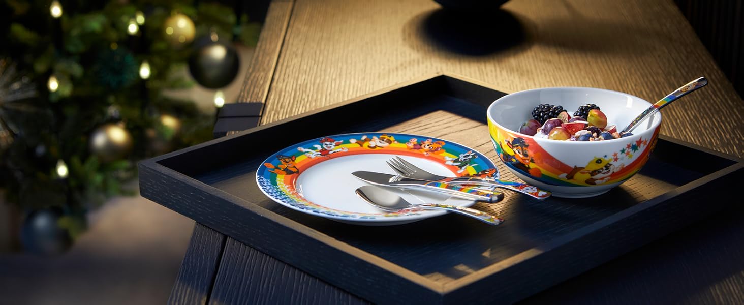 Набір дитячого посуду Paw Patrol від WMF: нержавіюча сталь, від 3 років, Cromargan, 4 предмети