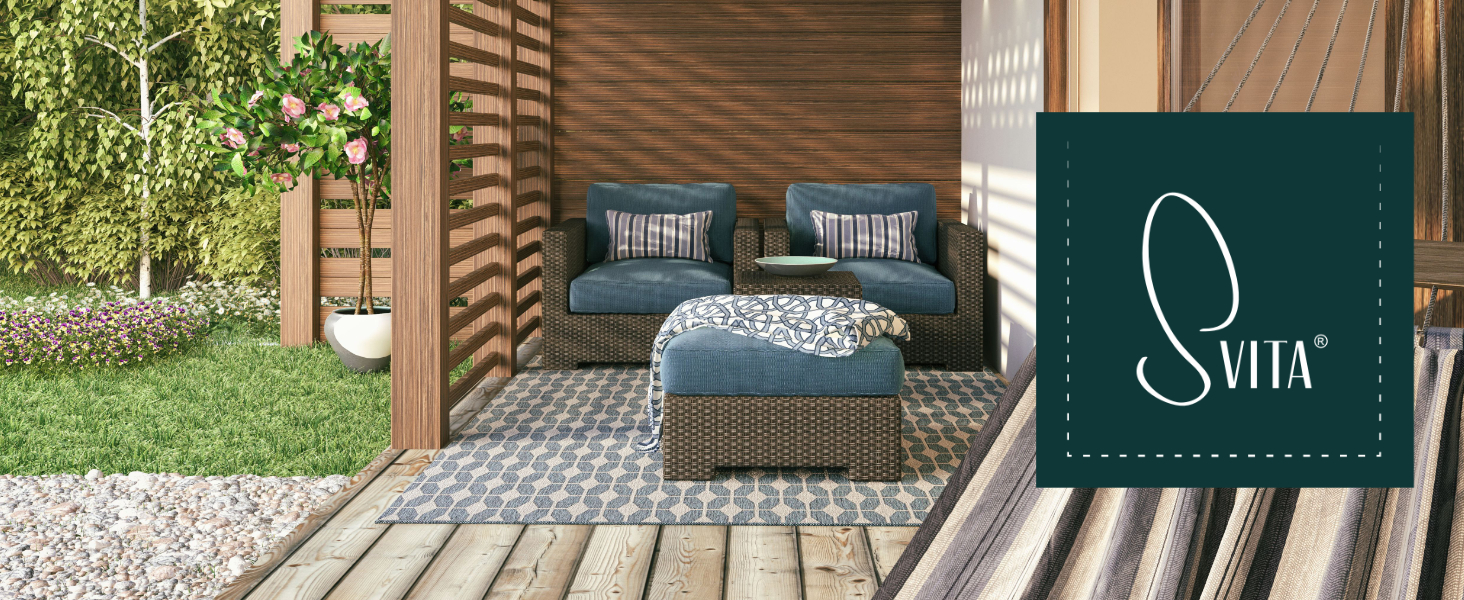 Садовий кутовий диван SVITA Madison Rattan-Lounge з ротангу сірого кольору для тераси та саду