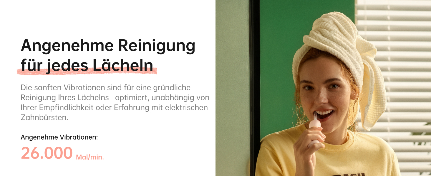 Електрична зубна щітка Laifen Wave Spezial з осциляцією та вібрацією, для дорослих, з додатком, 2 насадки (зелена)