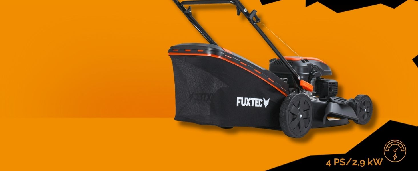 Бензиновий газонокосарка FUXTEC FX-RM5196 4в1 з Edge-Cut, самохідний, 51 см, 170 ccm, 60л травоспікач